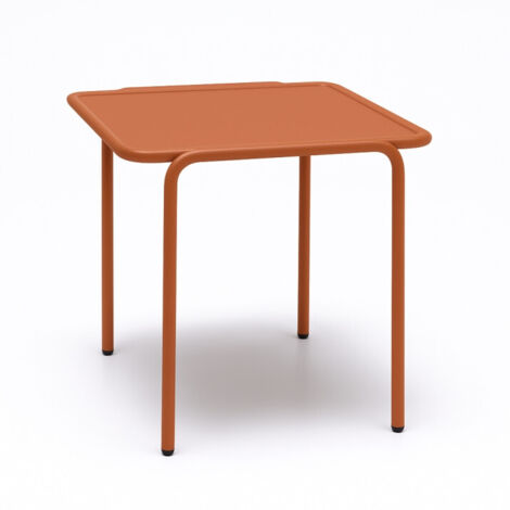 Table d'appoint, Table d'appoint métal outdoor indoor, 41 x 41 cm Terracotta en Metal, Scab design