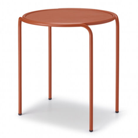 Table d'appoint, Table d'appoint métal outdoor indoor, Ø 45 cm Terracotta en Metal, Scab design