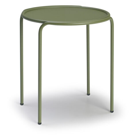 Table d'appoint, Table d'appoint métal outdoor indoor, Ø 45 cm Vert en Metal, Scab design