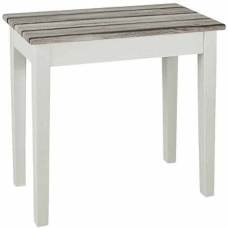 Table d'Appoint Vintage "Maritimo" 56cm Blanc