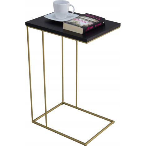 Table d'appoint Wire Or Noir
