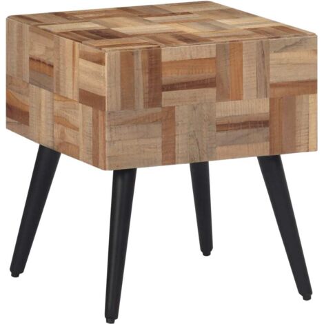 Table d'appoint，Table basse，Table de Salon 40x40x45 cm teck de récupération massif CFW76728