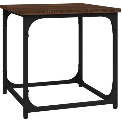 Table d'appoint，Table basse，Table de Salon Chêne marron 40x40x40 cm Bois d'ingénierie CFW10683