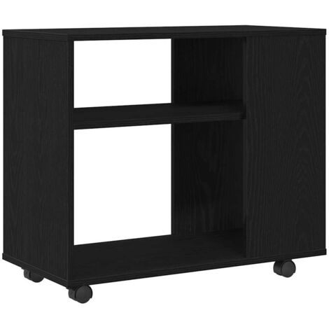 Table d'appoint，Table basse，Table de Salon en chêne noir 70 x 35 x 60 cm Bois d'ingénierie CFW65263
