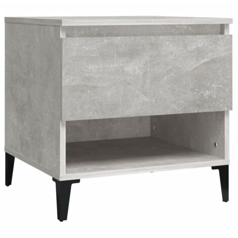 Table d'appoint，Table basse，Table de Salon Gris béton 50x46x50 cm Bois d'ingénierie CFW39138