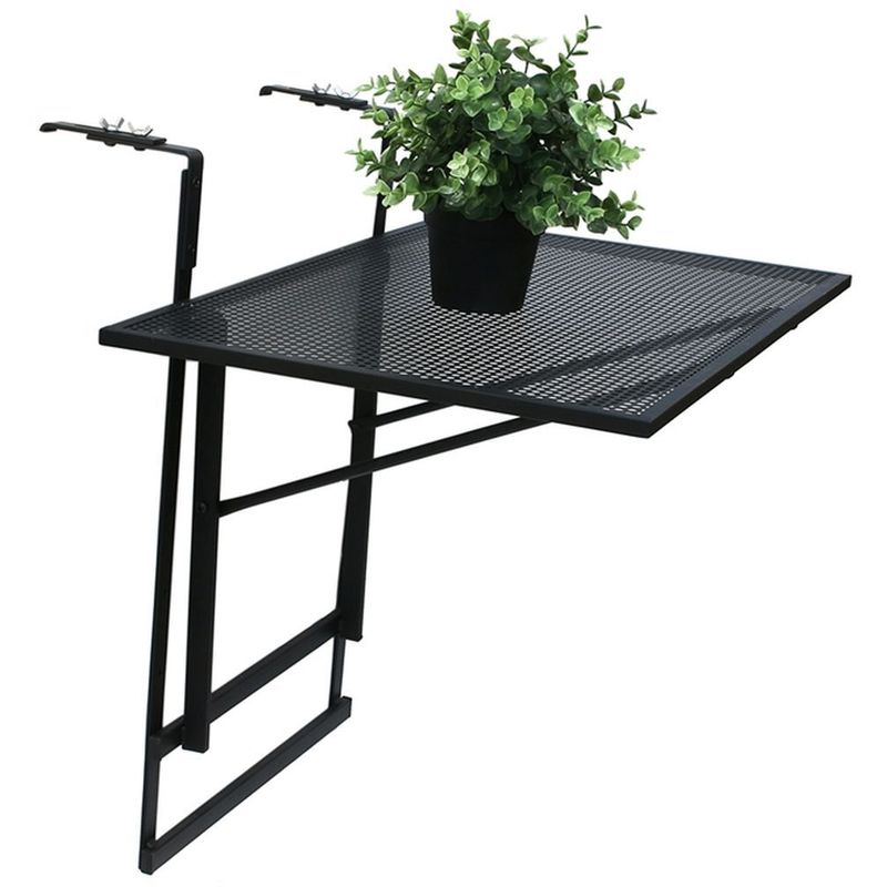 Table de balcon pliable Boop - l. 60,5 cm - 60 x 40 x 50 - Noir