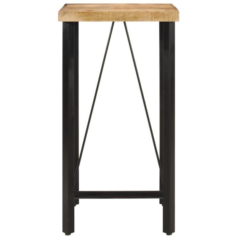 Vidaxl - Table de bar 55x55x107 cm bois massif de manguier et fer