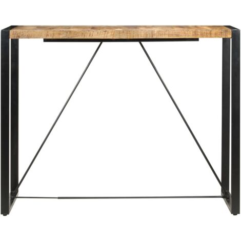 Table de bar 140x70x110 cm Bois de manguier massif