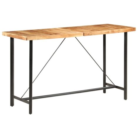 Table de bar 180x70x107 cm bois d'acacia massif vidaXL