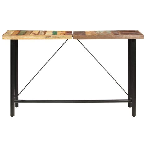 Table de bar 180x70x107 cm Bois de récupération solide