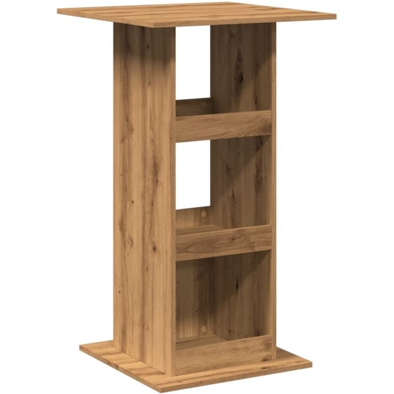 Vidaxl - Table de bar avec rangement chêne artisanal bois d'ingénierie