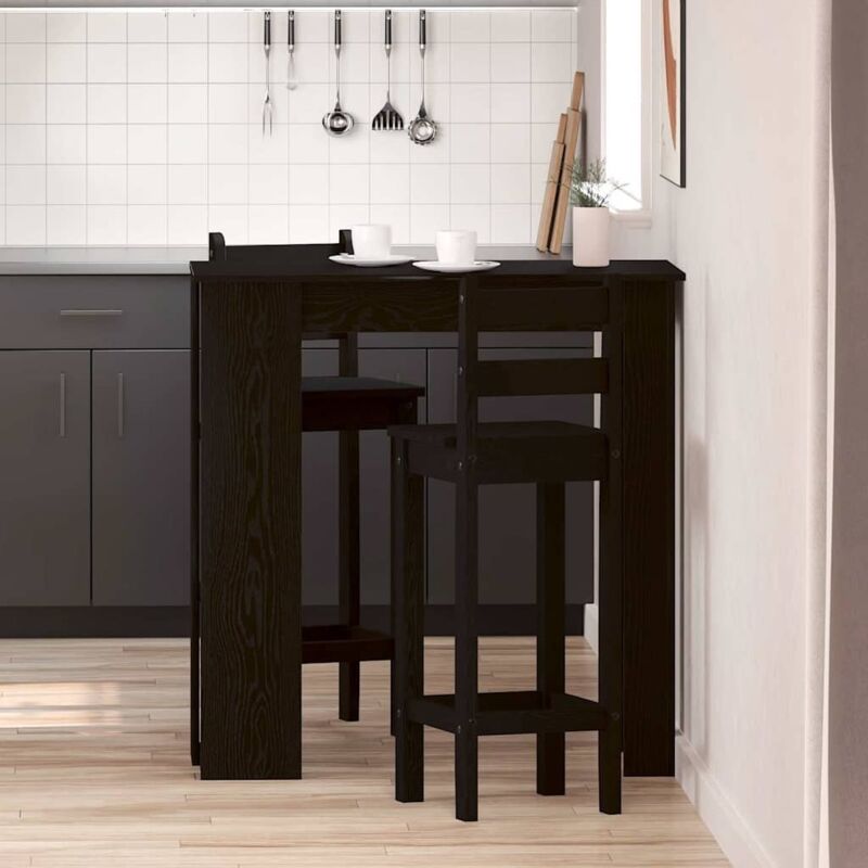 Table de bar Chêne noir 102 x 50 x 103,5 cm Bois d'ingénierie Vidaxl