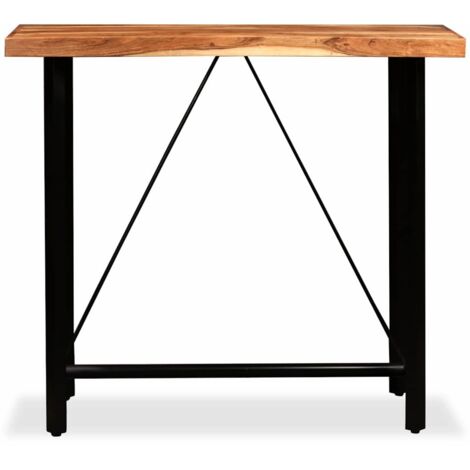 Table de bar Bois massif d'acacia 120x60x107 cm