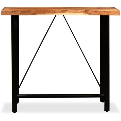 Table de bar Bois massif d'acacia 120x60x107 cm
