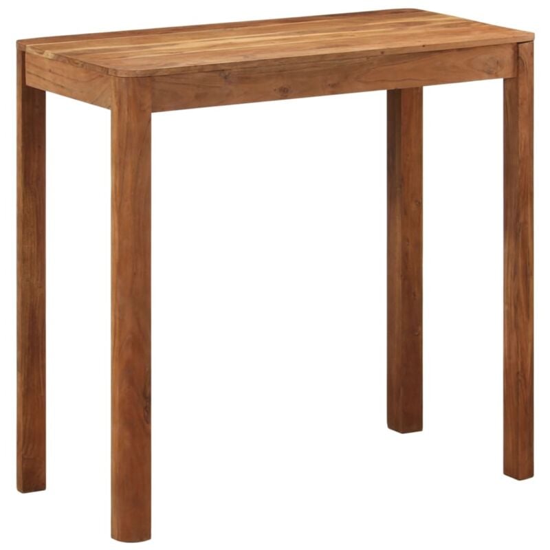 Vidaxl - Table de bar bois massif d'acacia et finition miel 110x55x106cm