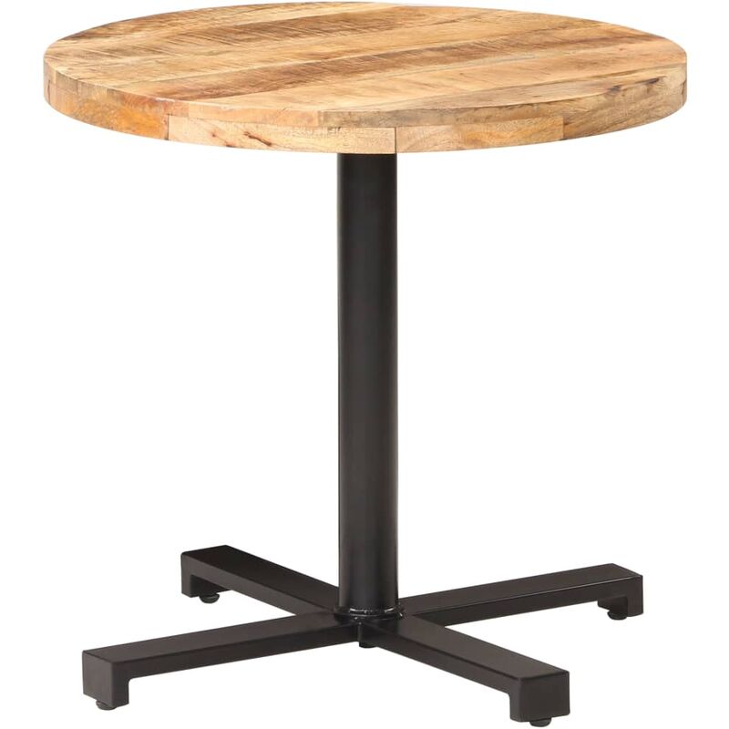 Vidaxl - Table de bistro Ronde Ø80x75 cm Bois de manguier brut