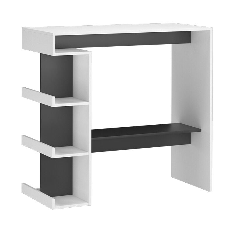 Vicco - Table de bar Dana, Blanc, 108 x 50 cm