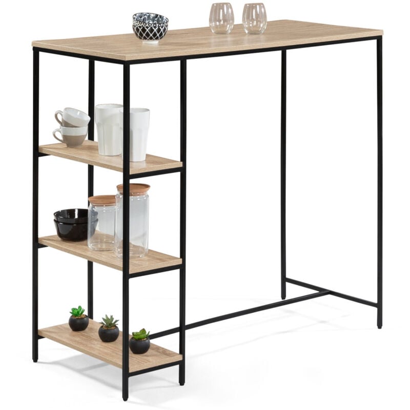 Table de bar detroit 2 à 4 personnes design industriel