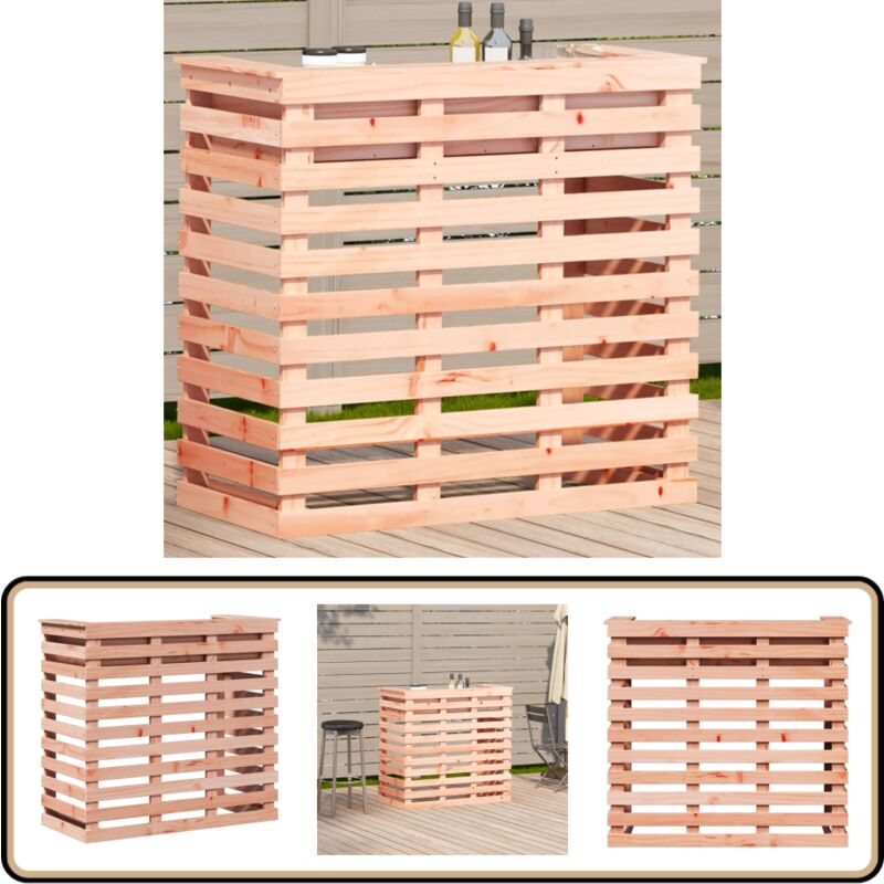 Table de bar d'extérieur 113,5x50x103 cm bois massif de douglas - Table De Bar Extérieur - Table De Jardin - Mobilier De Jardin - Bois De Douglas