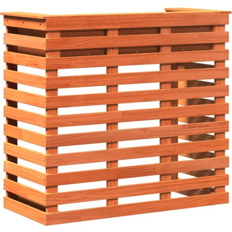 Table de bar d'extérieur cire marron bois massif de pin vidaXL