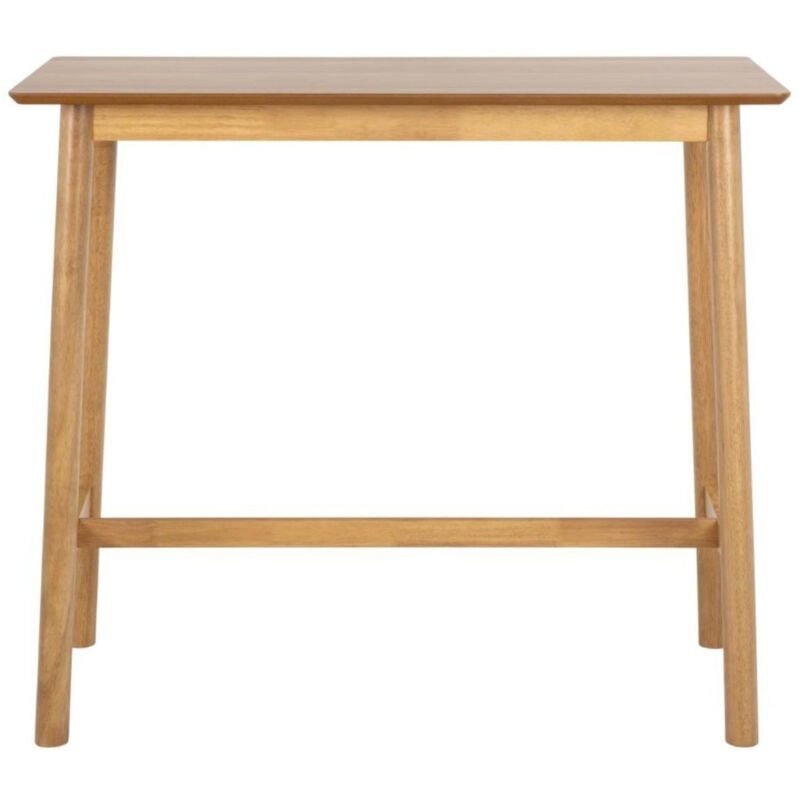 Table de bar en bois naturel 4 places L120 - izia