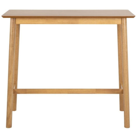 Table de bar en bois naturel 4 places L120 - IZIA