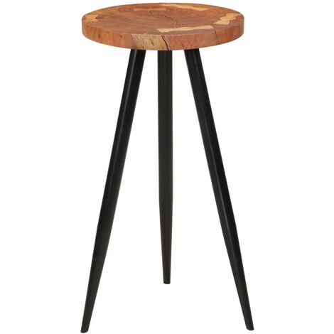 Table de bar en rondins Ø53x105 cm bois d'acacia solide