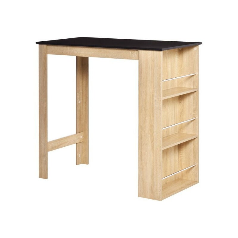 Table de bar GRANNY chêne et noire