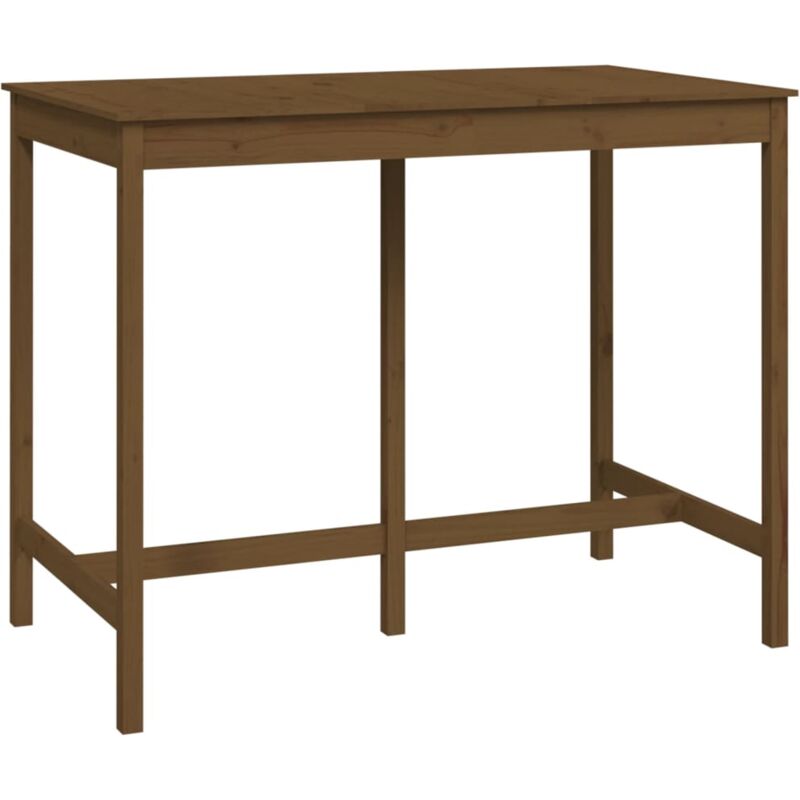 Vidaxl - Table de bar Marron miel 140x80x110 cm Bois massif de pin