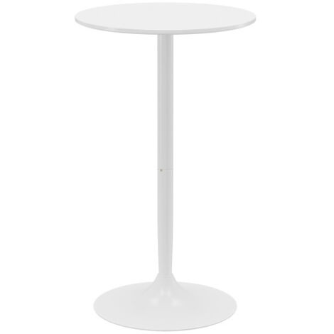 Table de bar haute cuisine ronde 60 cm diamètre hauteur ajustable
