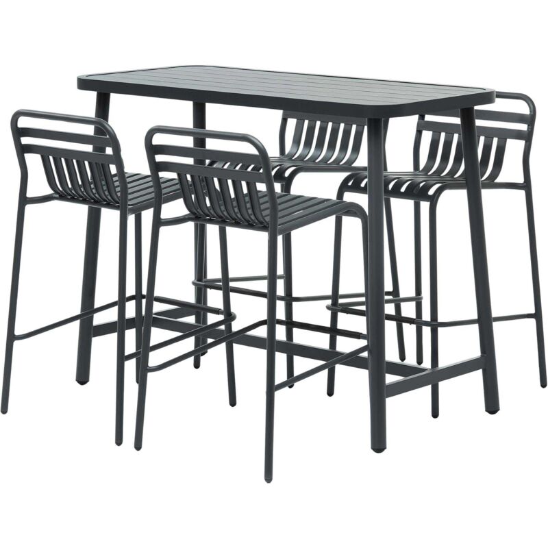 Table de bar mange debout en aluminium Miami