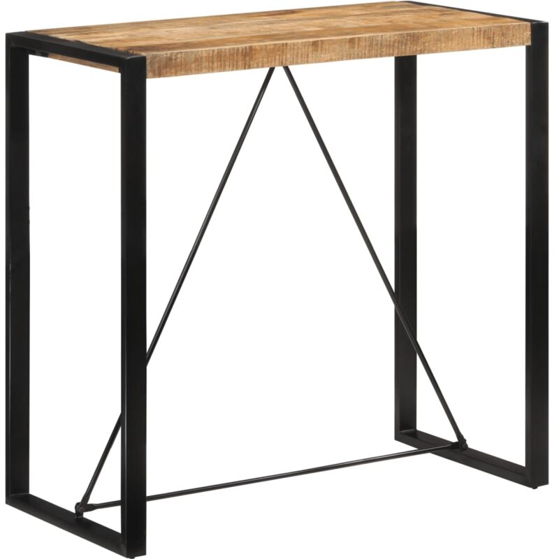 Vidaxl - Table de bar 110x55x110 cm bois de manguier massif brut