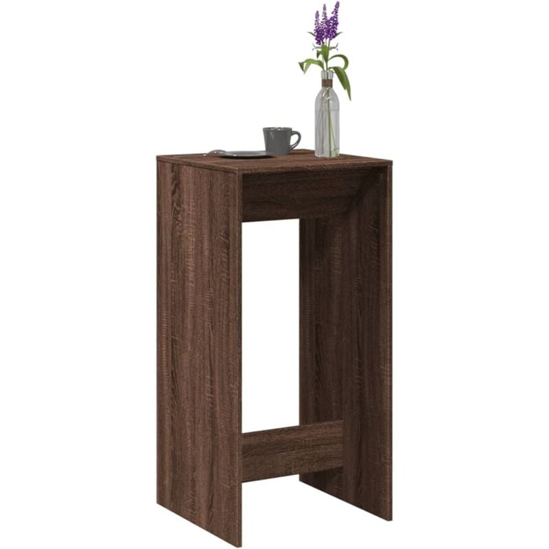 Vidaxl - Table de bar chêne marron 51x50x103,5 cm bois d'ingénierie
