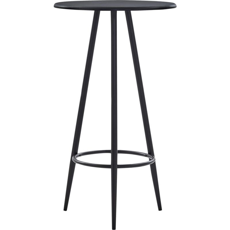 Table de bar Noir 60x107,5 cm mdf