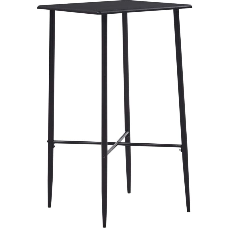 Vidaxl - Table de bar Noir 60x60x111 cm mdf