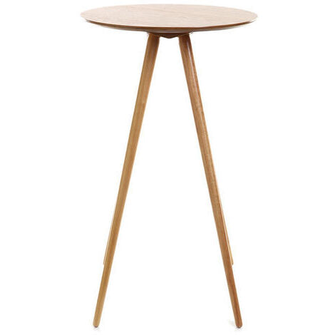 Table de bar ronde scandinave bois L60 cm NORDECO