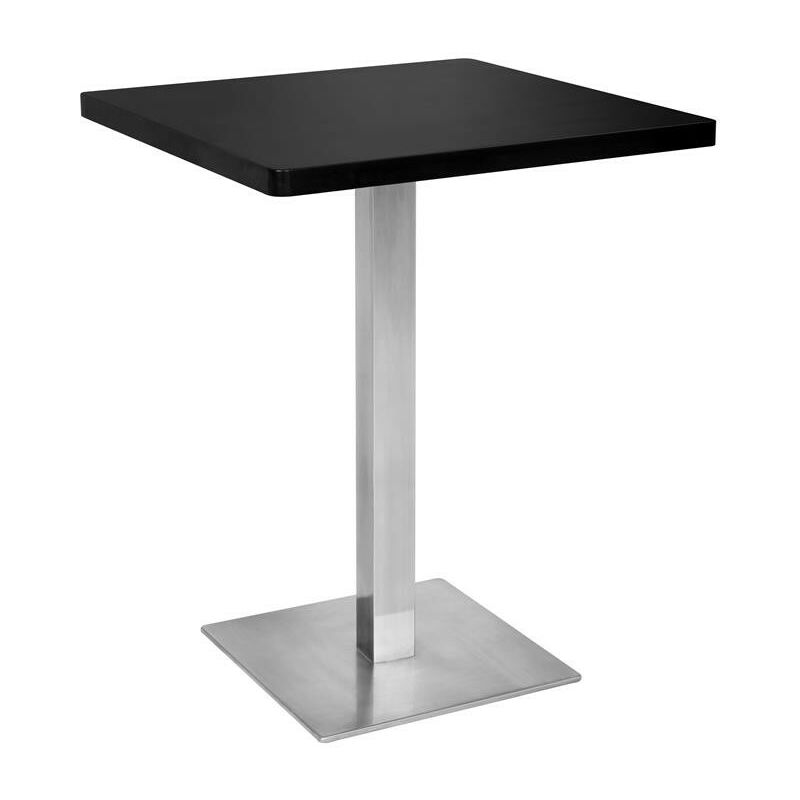 Table de bar - Table Bistrot noire 60x60x75