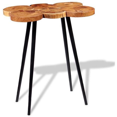 Table de bar Table haute - Bois d'acacia massif 90 x 60 x 110 cm