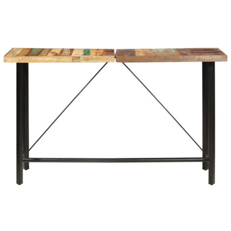 Table de bar Table haute  Table de Cuisine 180x70x107 cm Bois de récupération solide 44062