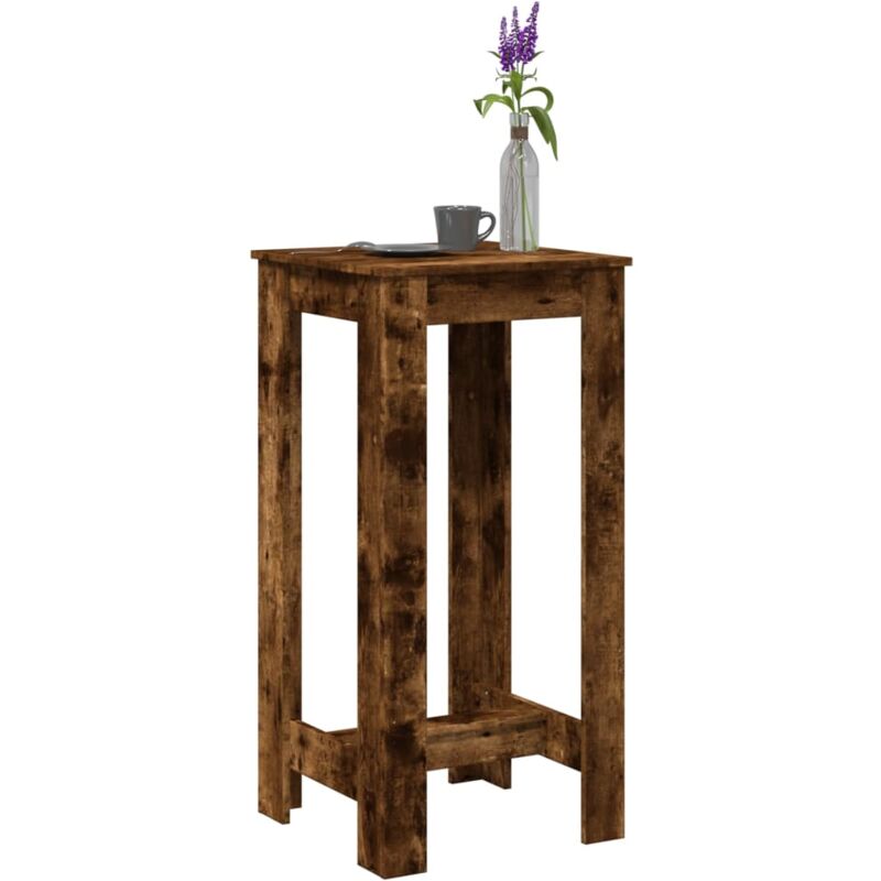 Vidaxl - Table de bar chêne fumé 51x50x103,5 cm bois d'ingénierie