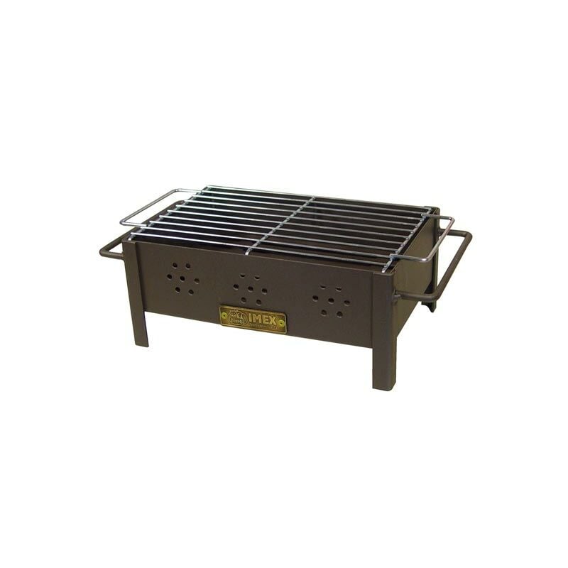 Barbecue de table au charbon de bois avec grille zinguée 31 x 21 x 14 cm - 71431