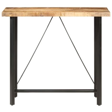 Table de bar，Table de Cuisine，Table Haute 120x58x107 cm Bois de manguier brut CFW498413