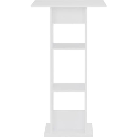 Table de bar,Table de Cuisine,Table Haute Blanc 60x60x110 cm CFW978850