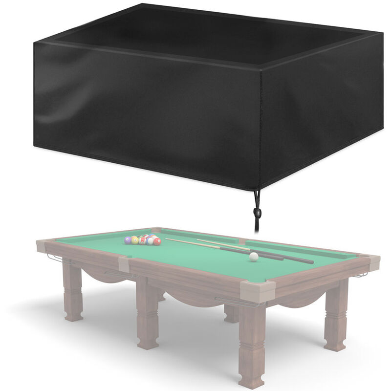 Asupermall - Table De Billard 9 Pieds Housse Anti-Poussiere En Tissu Oxford 210D, Housse De Protection Pour Meubles D'Interieur Et D'Exterieur,