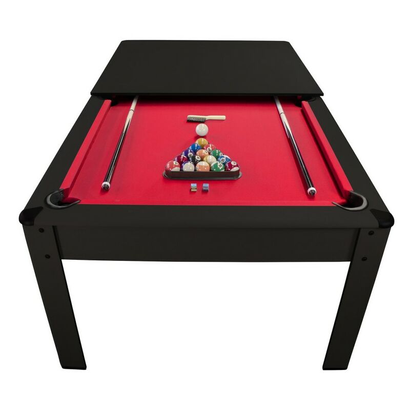 

Billar HARMONY convertible en mesa - con accesorios-206,5 x 116,5 x 80 cm- Negro - Negro