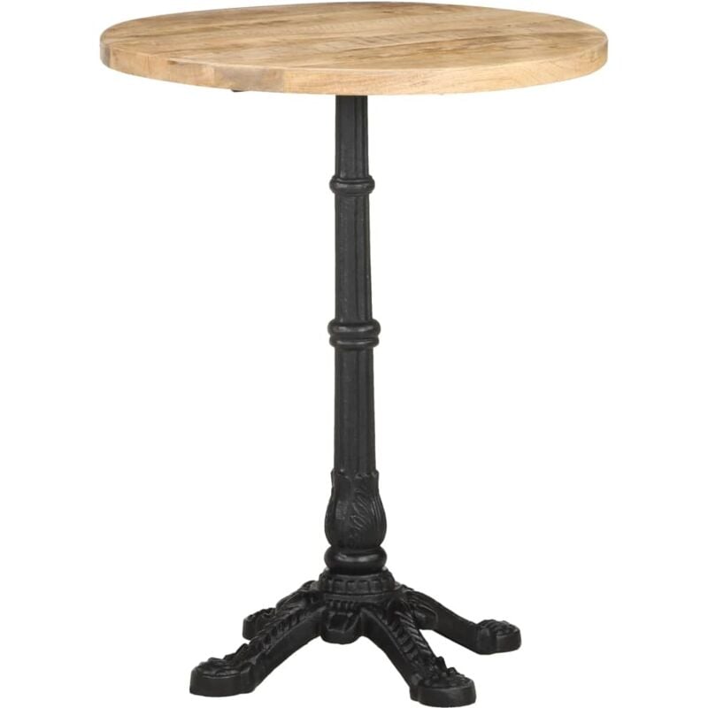 Vidaxl - Table de bistro Ø60x76 cm Bois de manguier brut