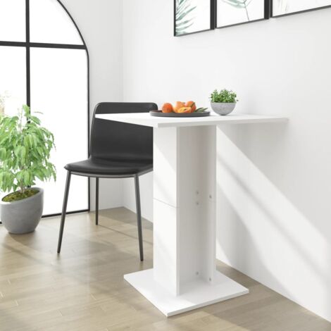 Table de bistro Blanc 60x60x75 cm Bois d'ingénierie CFW96474