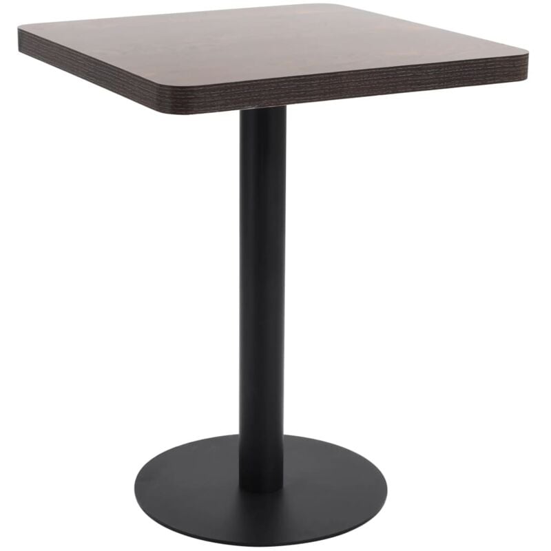 Table de bistro Marron foncé 60x60 cm mdf CFW13530