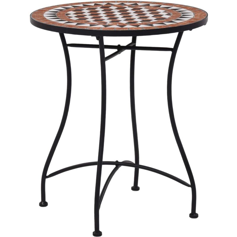 Vidaxl - Table de bistro mosaïque Marron 60 cm Céramique