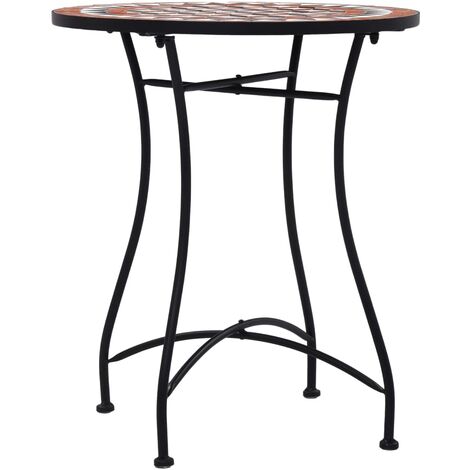 Table de bistro mosaïque Marron 60 cm  Céramique